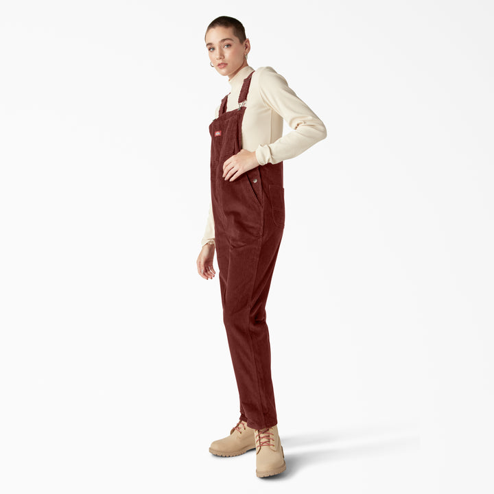 Dickies Halleyville Corduroy Bibs - Women's Fired Brick