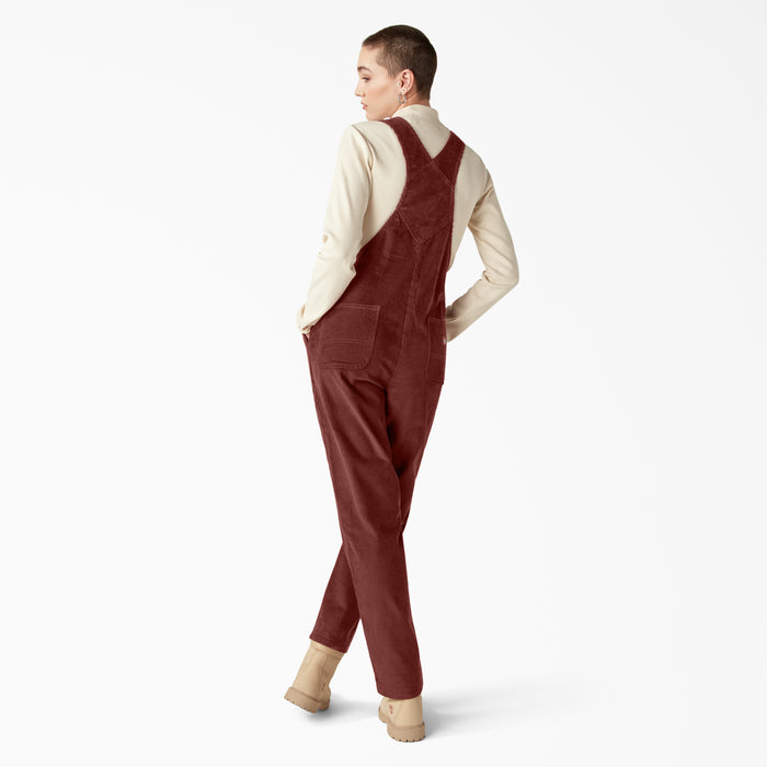 Dickies Halleyville Corduroy Bibs - Women's Fired Brick