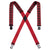 Arcade Jessup Plaid Suspenders Black/Burnt