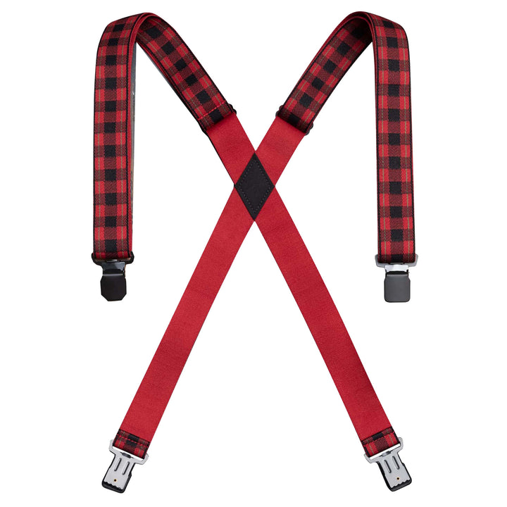 Arcade Jessup Plaid Suspenders Black/Burnt