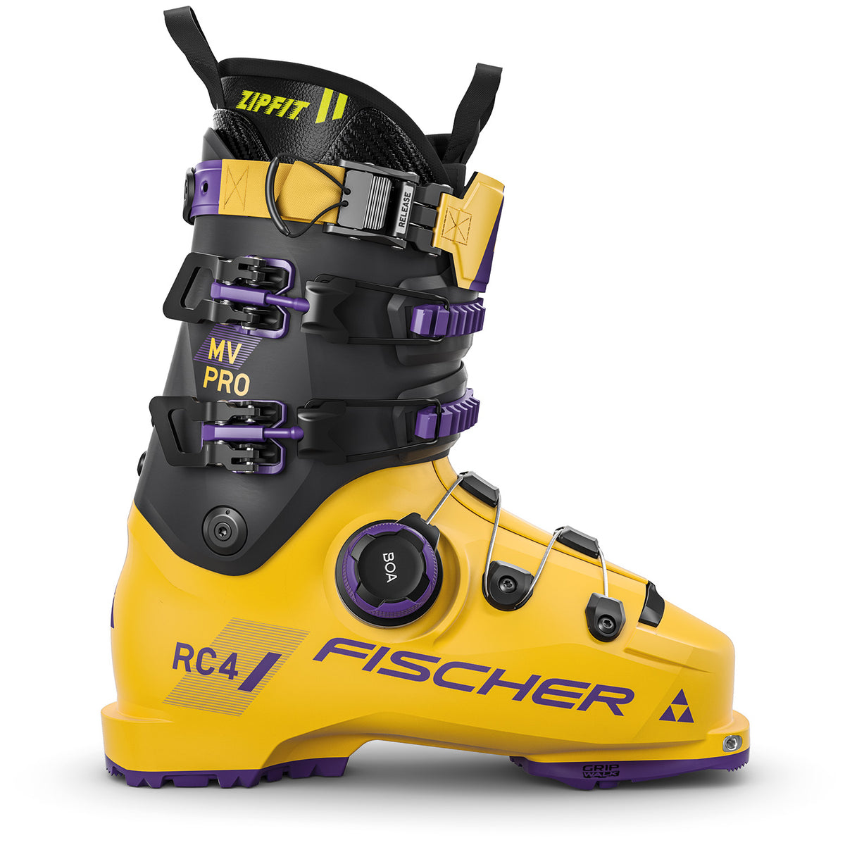 Fischer RC4 Pro MV DYN BOA Alpine Touring Ski Boots 2025 Mango/Carbon