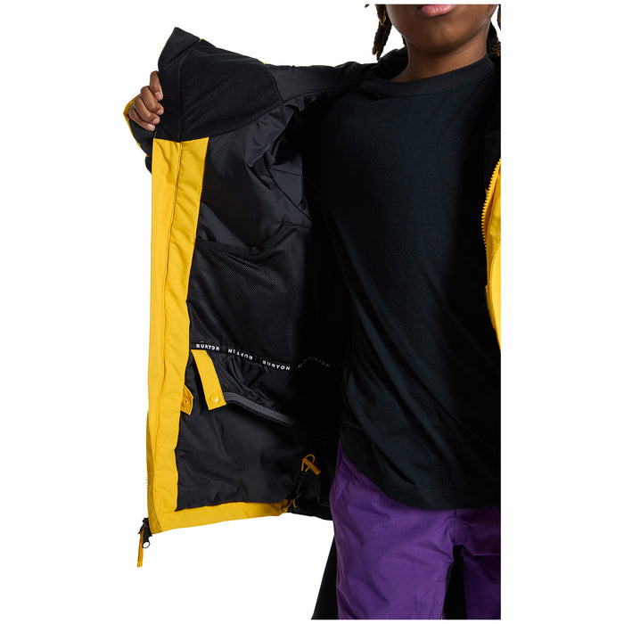Burton Ascutney 2L Jacket - Kids' Goldenrod/True Black