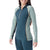 Smartwool Classic Thermal Merino Base Layer 1/2 Zip Hoodie - Women's Twilight Blue/Arctic Green