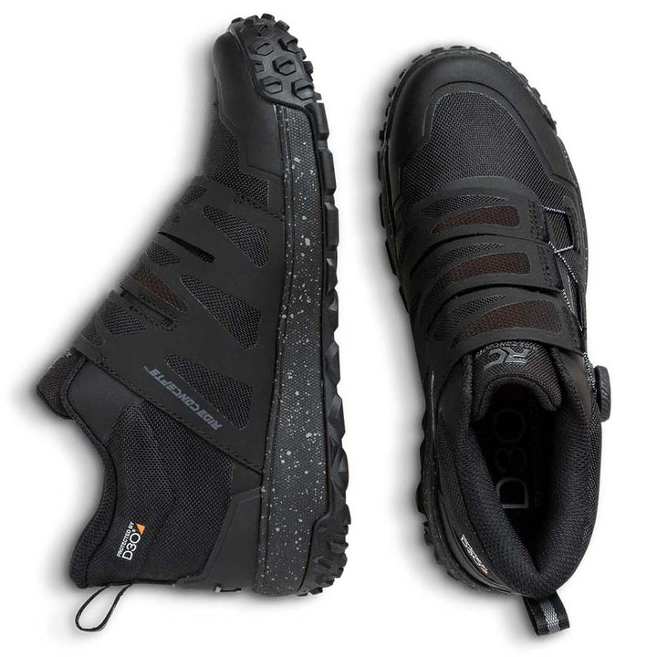 Ride Concepts Tallac Mid Clip BOA Shoes Black/Charcoal