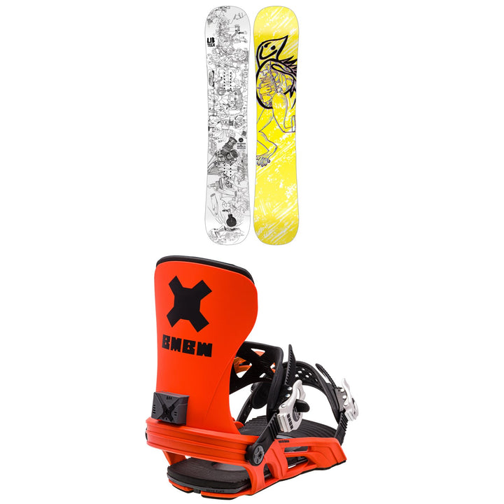 Lib Tech Box Scratcher BTX Snowboard + Bent Metal Axtion Snowboard Bindings 2024