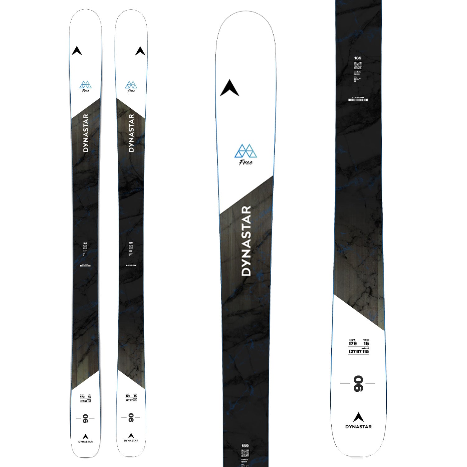 Dynastar M-Free 90 Skis + Salomon Strive 12 GW Ski Bindings 2025 – evo