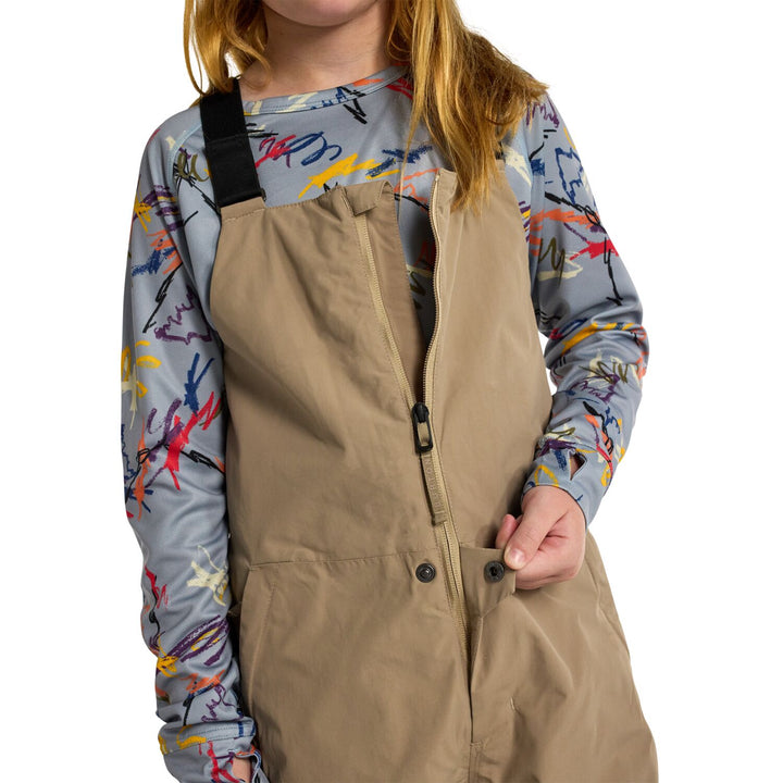 Burton Skylar 2L Bibs - Kids' Summit Taupe
