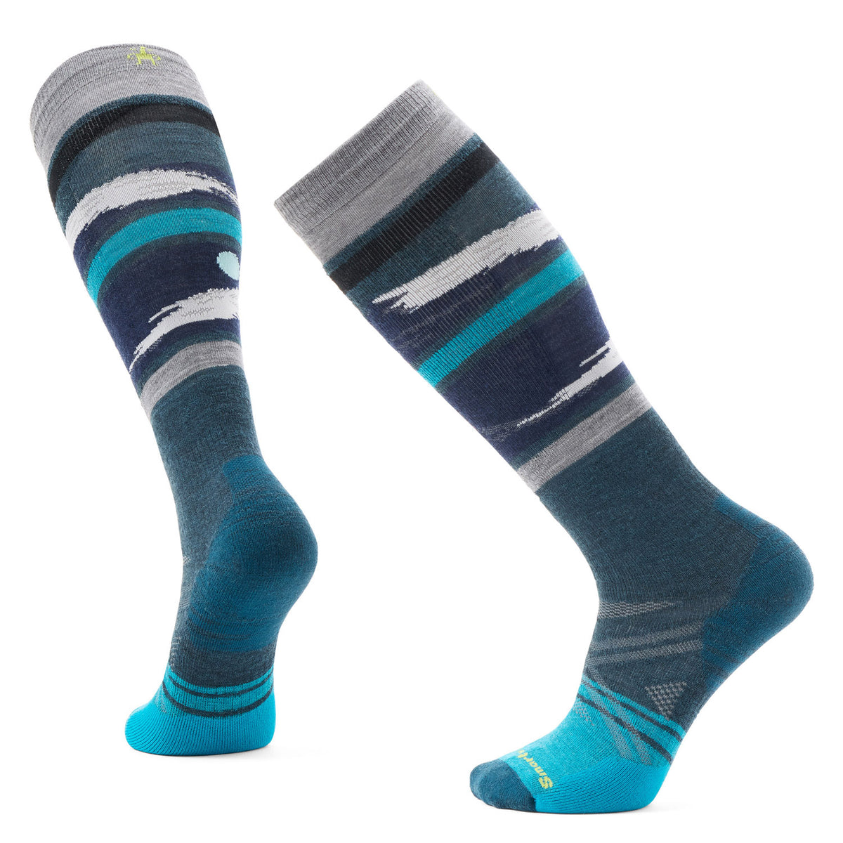 Smartwool Full Cushion Midnight Ski Pattern OTC Socks Twilight Blue