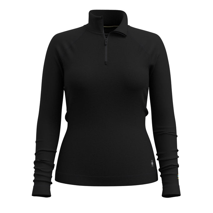 Smartwool Classic Thermal Merino Base Layer 1/4 Zip Top - Women's Black
