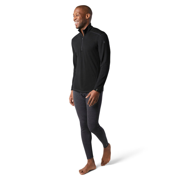 Smartwool Classic Thermal Merino Base Layer 1/4 Zip Top - Men's Black