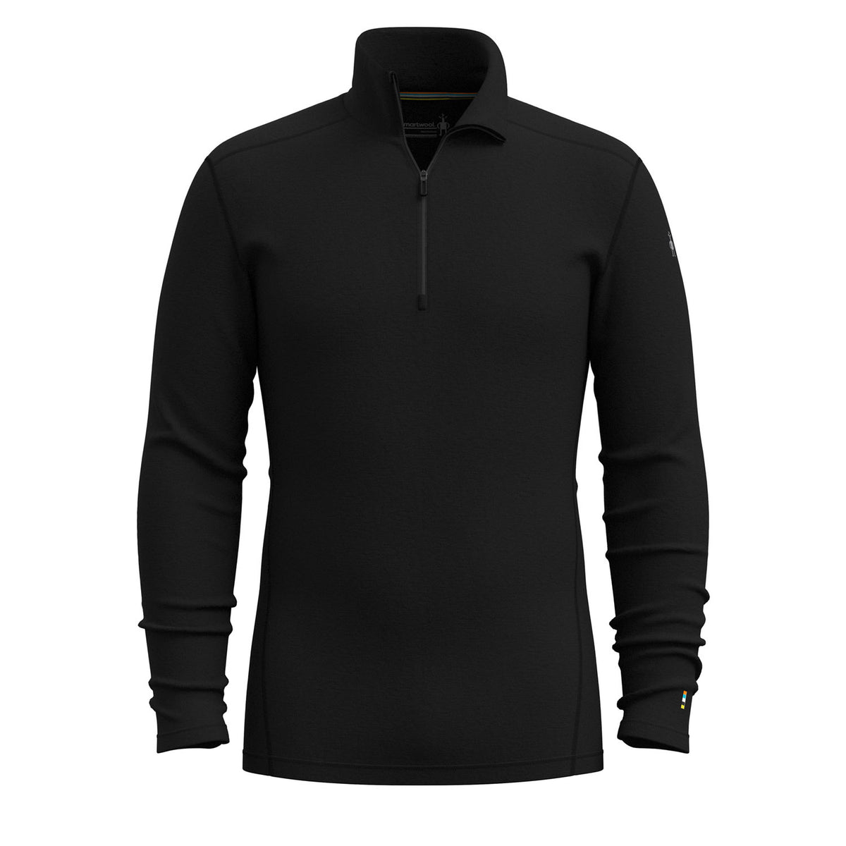 Smartwool Classic Thermal Merino Base Layer 1/4 Zip Top - Men's Black