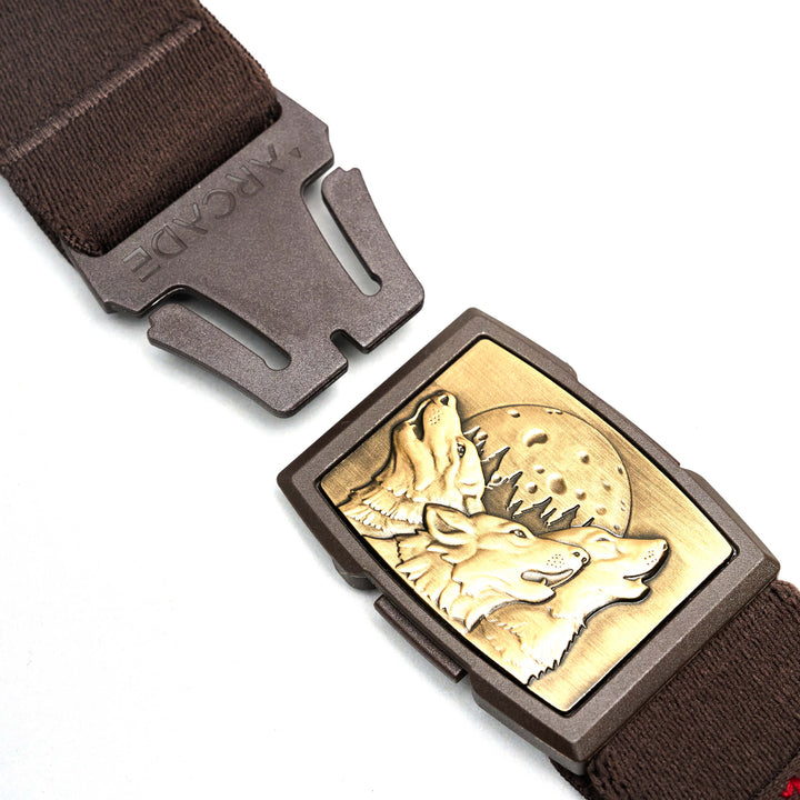 Arcade Nature Wolves Belt Walnut