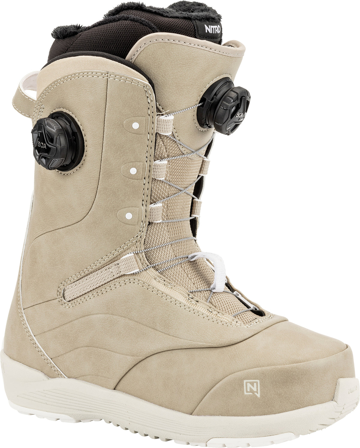 Nitro Crown Boa Snowboard Boots - Women's 2025 Sand