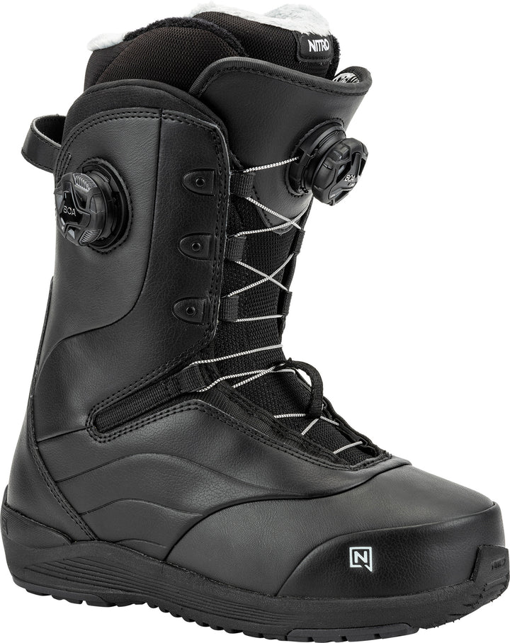 Nitro Crown Boa Snowboard Boots - Women's 2025 Black