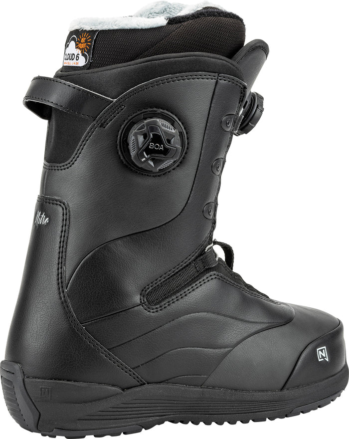 Nitro Crown Boa Snowboard Boots - Women's 2025 Black