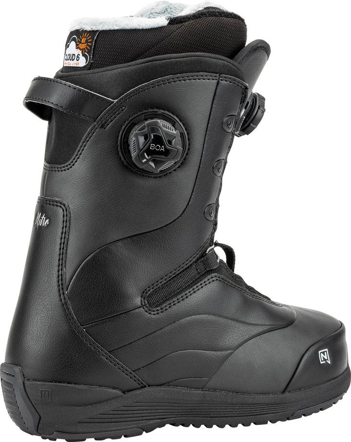 Nitro Crown Boa Snowboard Boots - Women's 2025 Black