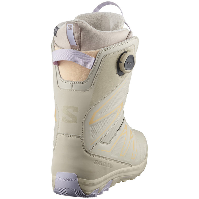 Salomon Ivy BOA SJ Snowboard Boots - Women's Cream/Peach Fuzz/Orchid Petal
