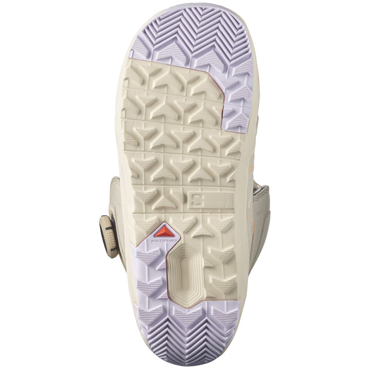 Salomon Ivy BOA SJ Snowboard Boots - Women's Cream/Peach Fuzz/Orchid Petal