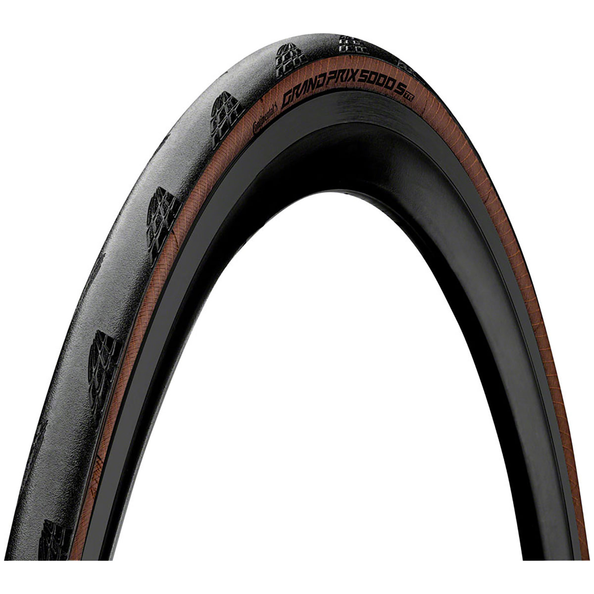 Continental Grand Prix 5000 S TR Tire - 700c Black/Coffee