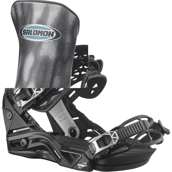 Salomon District Pro Team Snowboard Bindings 2025 Chrome