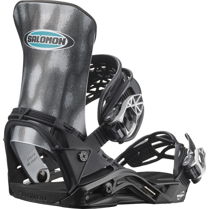 Salomon District Pro Team Snowboard Bindings 2025 Chrome