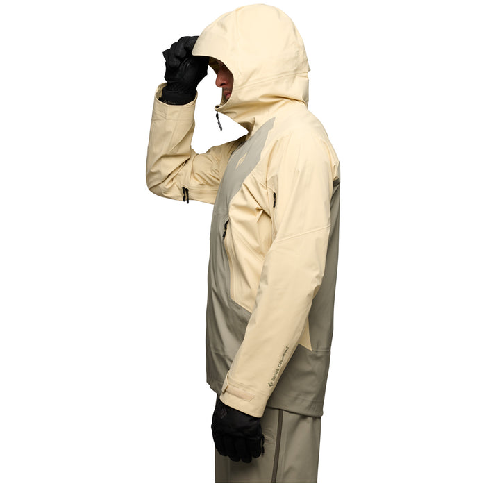 Black Diamond Recon LT Stretch Shell Jacket - Men's White Oak/Pine Smoke
