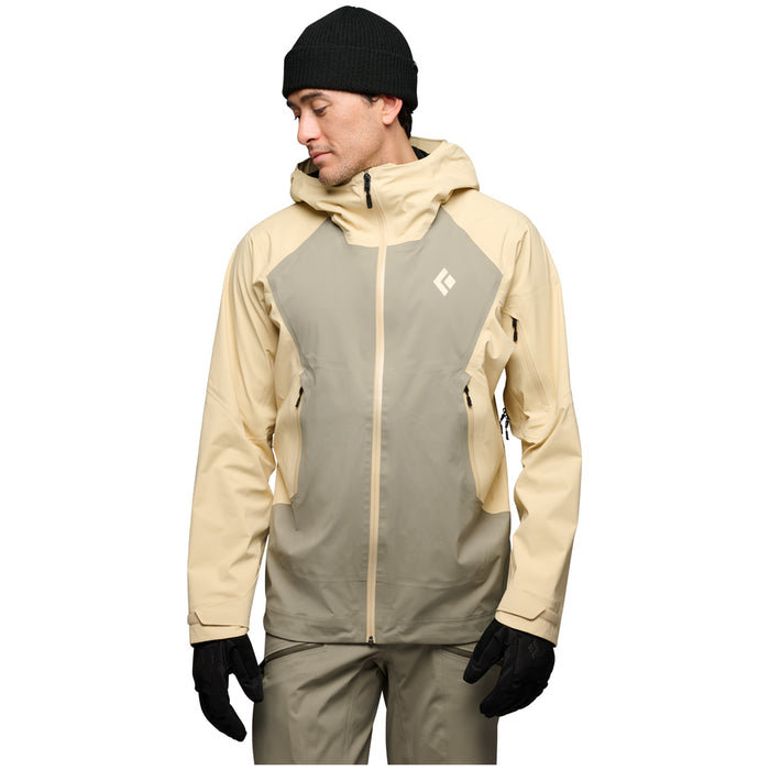 Black Diamond Recon LT Stretch Shell Jacket - Men's White Oak/Pine Smoke
