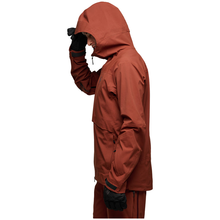 Black Diamond Factor Shell Jacket - Men's Iron Red