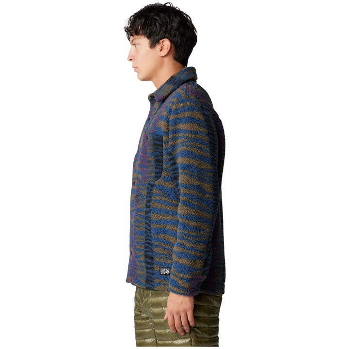 Mountain Hardwear HiCamp™ Fleece Shacket - Men's Ridgeline Ridge Stripe Print