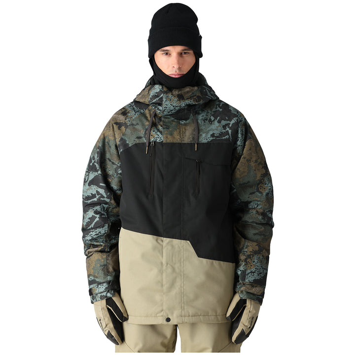 686 Geo Insulated Jacket - Men's Cypress Green Hemisphere Colorblock