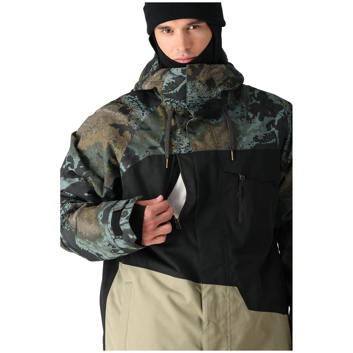 686 Geo Insulated Jacket - Men's Cypress Green Hemisphere Colorblock