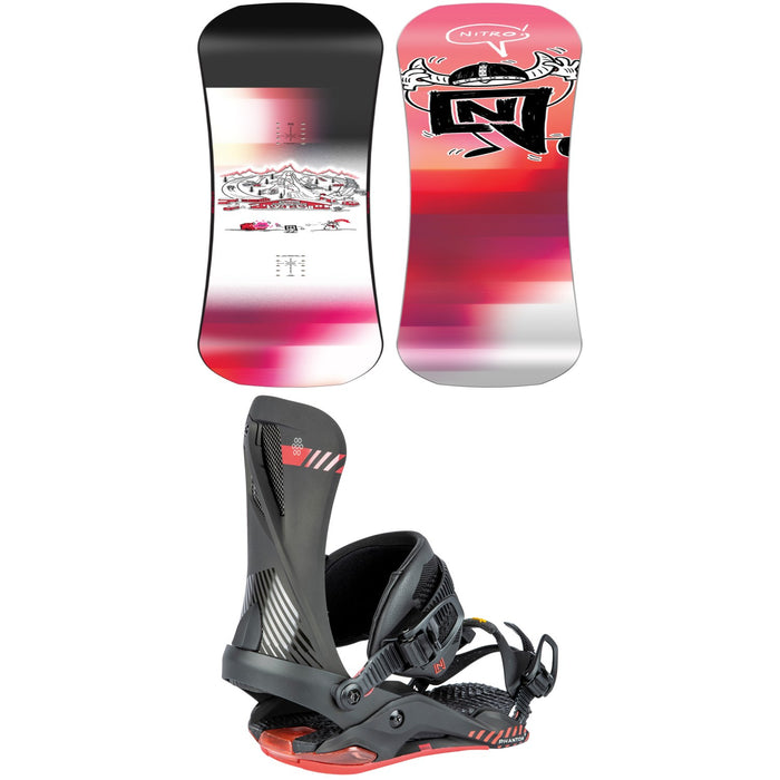 Nitro Team Pro x Marcus Kleveland Snowboard + Phantom + Snowboard Bindings 2025