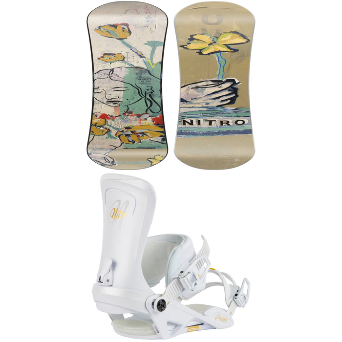 Nitro Mercy Snowboard + Poison Snowboard Bindings - Women's 2025