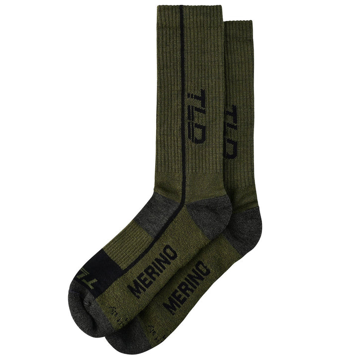 Troy Lee Designs Chill Merino Wool Bike Socks Mono Fatigue