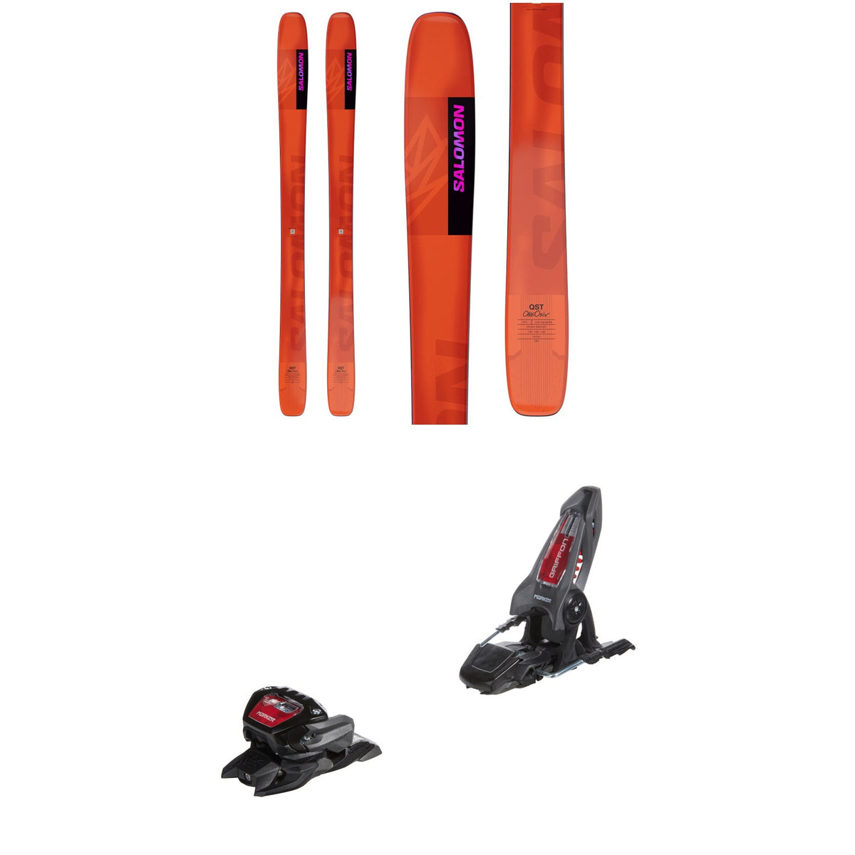 Salomon QST 106 Skis + Marker Griffon 13 ID Ski Bindings 2025