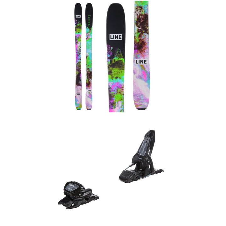 Line Skis Pandora 92 Skis + Marker Griffon 13 ID Ski Bindings 2025