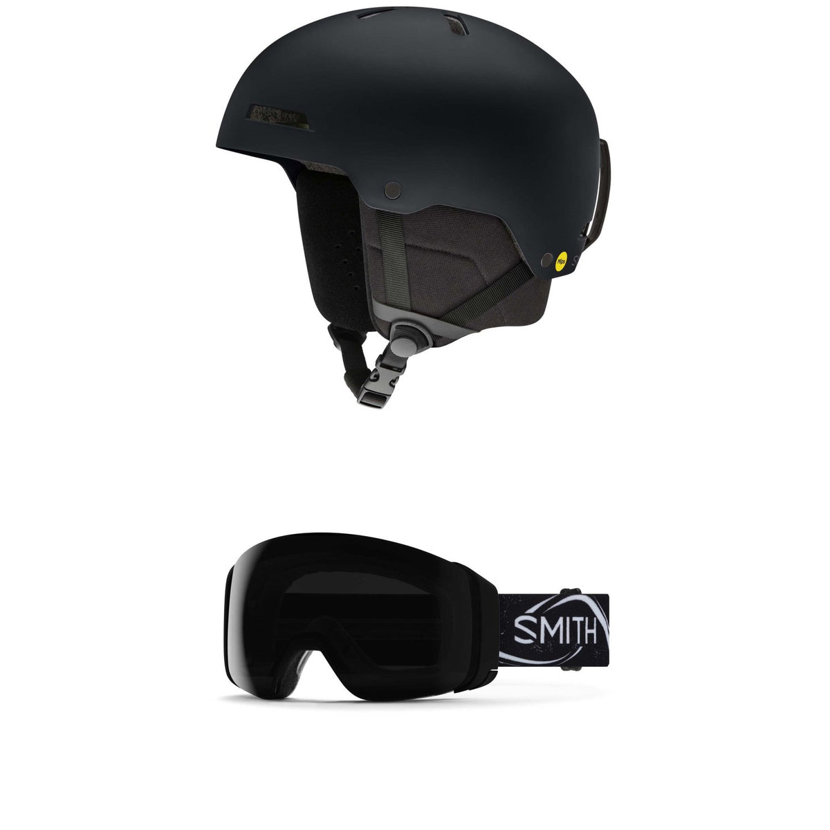 Smith Rodeo MIPS Round Contour Helmet + 4D MAG Low Bridge Fit Goggles