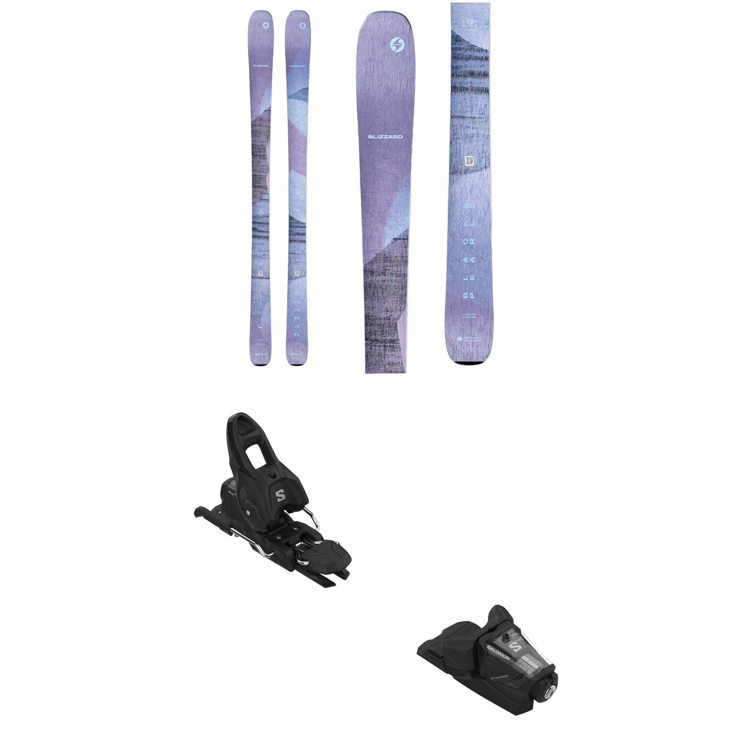 Blizzard Black Pearl 88 Skis - Women's + Salomon Stage 10 GW Ski