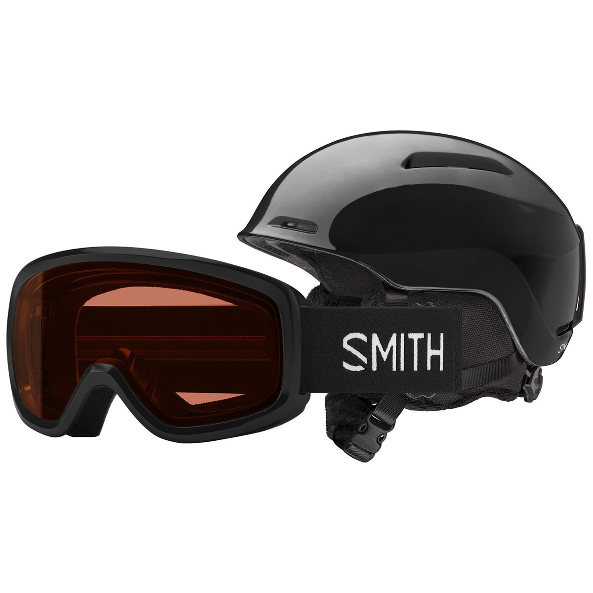 Smith Glide Jr. MIPS Helmet + Snowday Goggle Combo - Kids' Black