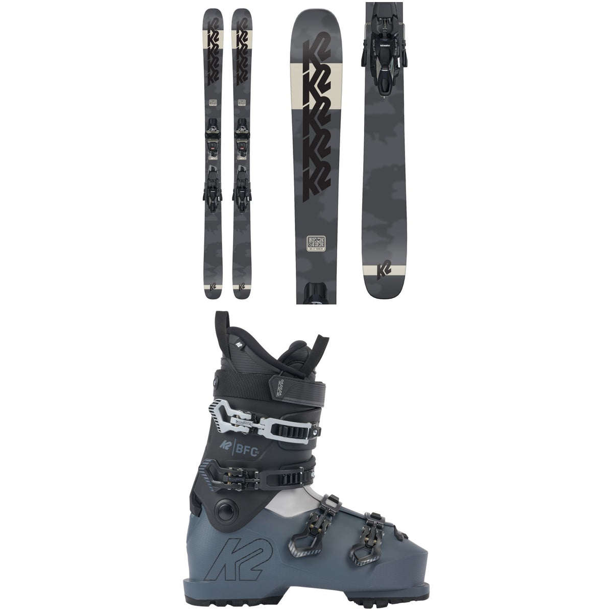 K2 Reckoner 92 Skis + Squire 10 Bindings + K2 BFC 80 Ski Boots