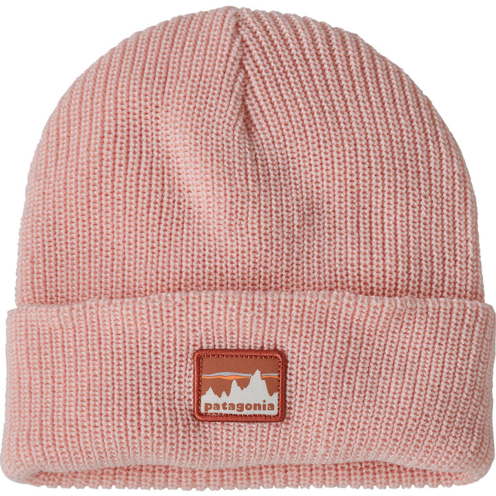 Patagonia Logo Beanie - Kids' '73 Skyline/Mallow Pink