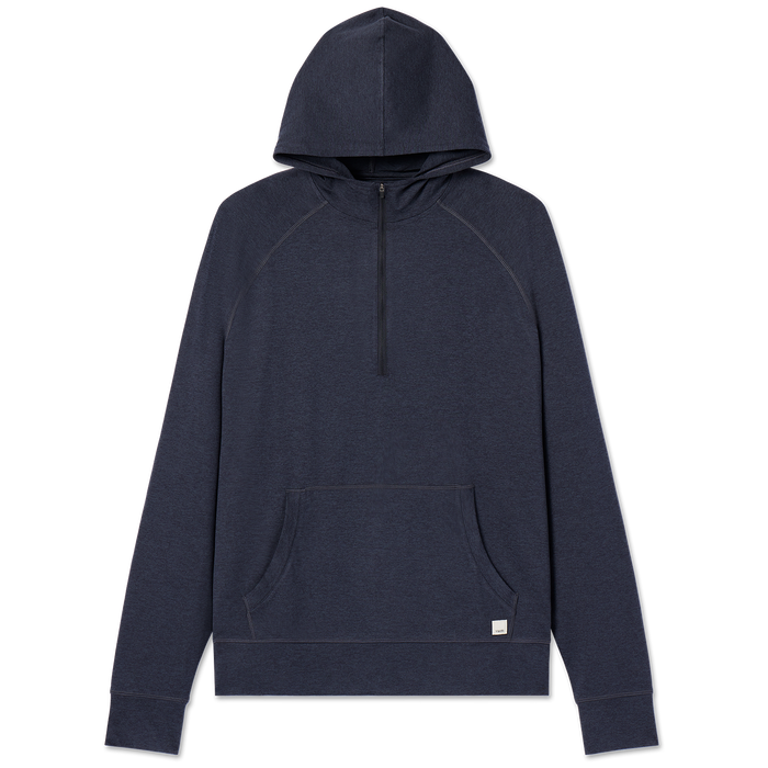 Vuori Ponto Performance 1/2 Zip Hoodie - Men's Midnight Heather