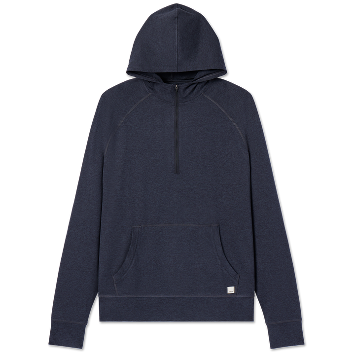 Vuori Ponto Performance 1/2 Zip Hoodie - Men's Midnight Heather