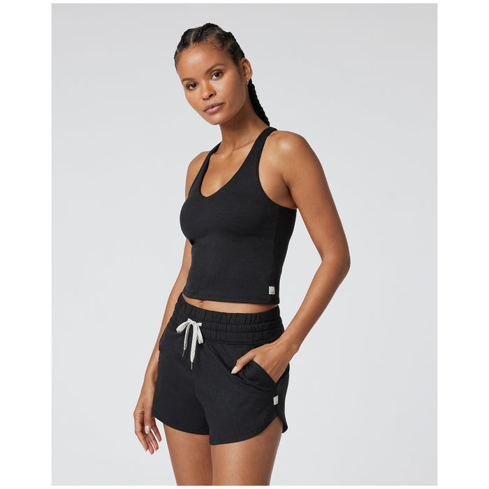 Vuori Halo Performance Crop 2.0 Top - Women's Black Heather