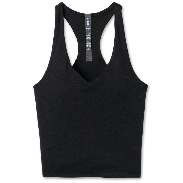 Vuori Halo Performance Crop 2.0 Top - Women's Black Heather