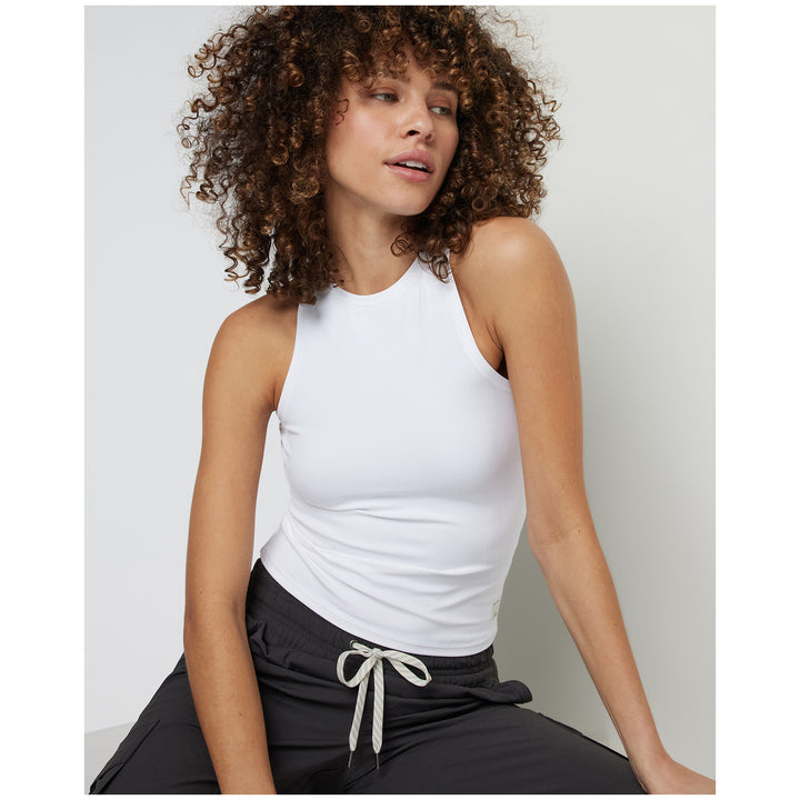 Vuori AllTheFeels Crew Tank - Women's White
