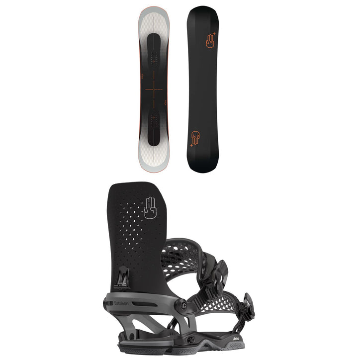 Bataleon Evil Twin+ Snowboard + Astro Asymwrap Snowboard Bindings 2025