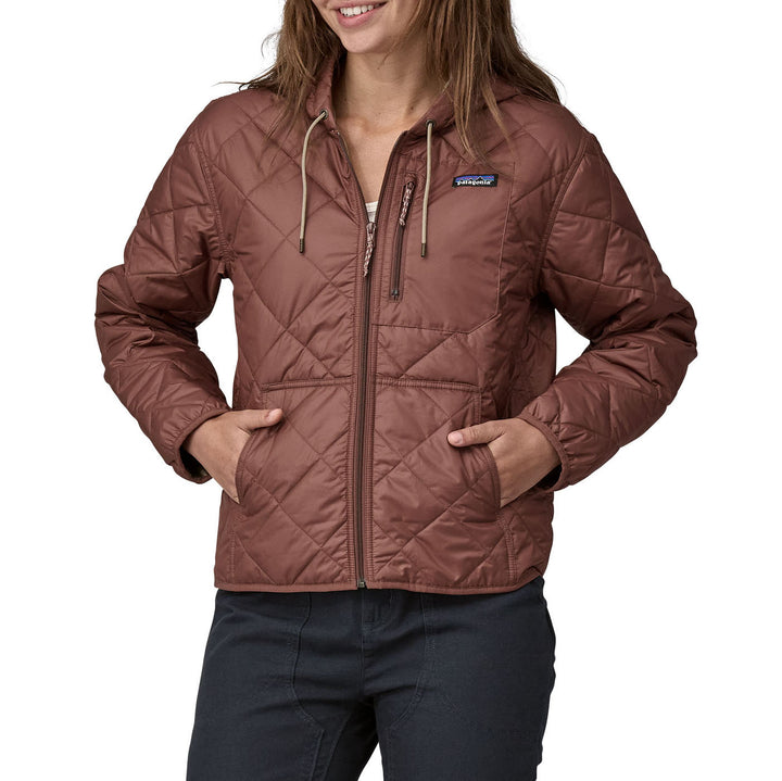 Patagonia Diamond Quilted Bomber Hoodie - Women's Dulse Mauve