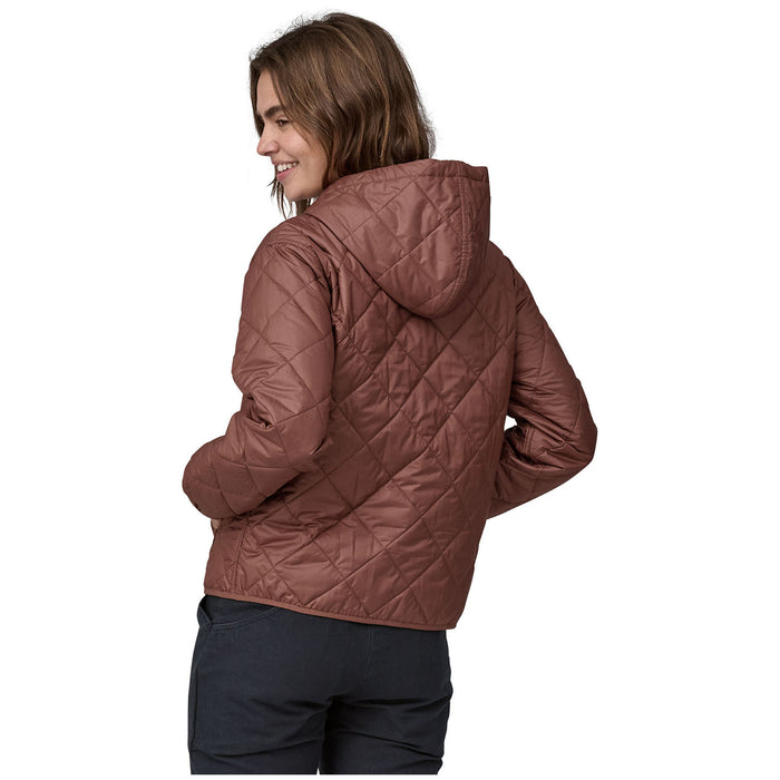 Patagonia Diamond Quilted Bomber Hoodie - Women's Dulse Mauve