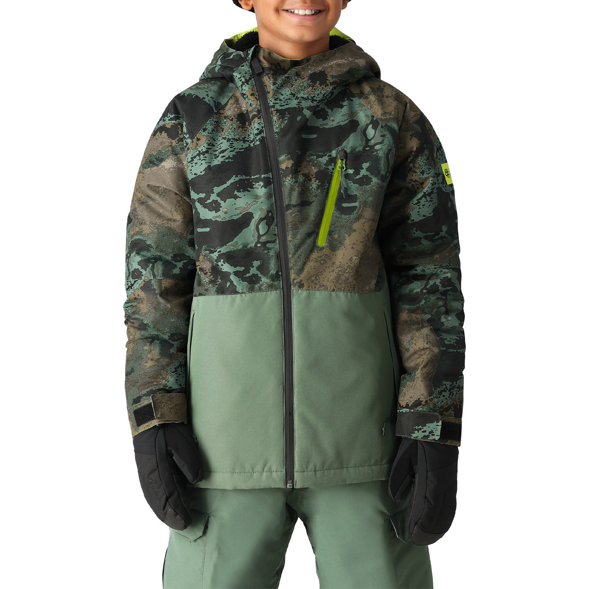 686 Hydra Insulated Jacket - Boys' Cypress Green Hemisphere